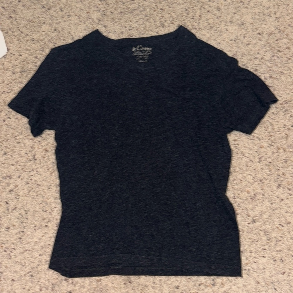 Men’s jcrew medium v neck short sleeve grey shirt